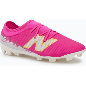 New Balance Детски футболни обувки New Balance Furon Team V8 FG pink heat/sea salt/gold metallic