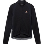 CafÉ du cycliste Мъжка фланелка с дълъг ръкав за колоездене CAFÉ DU CYCLISTE Marguerite Cycling jersey - Black (056-4337-0111)