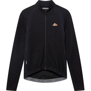 CafÉ du cycliste Мъжка фланелка с дълъг ръкав за колоездене CAFÉ DU CYCLISTE Marguerite Cycling jersey - Black (056-4337-0111)