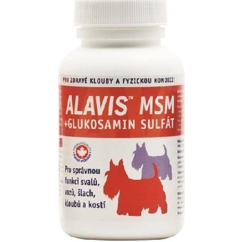 Alavis MSM + Glukosamin sulfát pre správnu funkciu šliach a kĺbov u psov 6 x 60 tbl