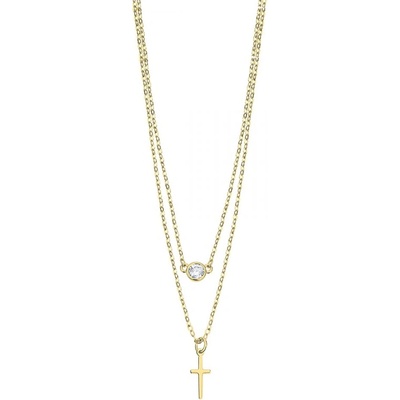 Lotus Silver Сребърно дамско колие с цирконий и кръст Lotus Silver LP3255-1/2 (LP3255-1/2)