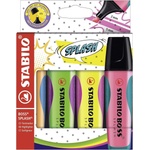 STABILO Комплект текст маркери, Stabilo, Boss Splash, 4 цвята (ST75/4)