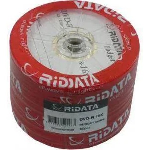 Ritek DVD-R Ridata 120min. /4, 7Gb 16X - 50 бр. във фолио