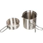 Fox Outdoor Products Fox Комплект за открито чаша и тиган, неръждаема стомана (33310)