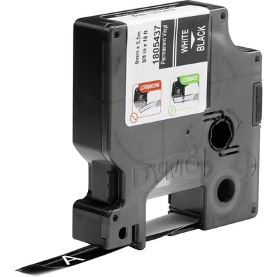 DYMO IND RHINO 1805437 vinyl Barva pásky: černá Barva písma:bílá 9 mm 5.5 m