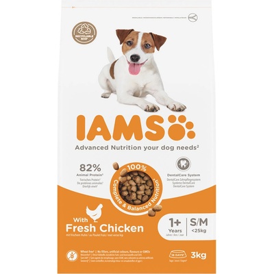 IAMS Advanced Nutrition Adult Small & Medium Dog s kuřecím 2 x 3 kg