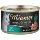 Krmivo pro kočky Miamor Cat Filet tuňák & rýže jelly 100 g
