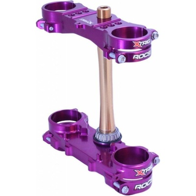 X-TRIG Triple clamps X-TRIG ROCS TECH 40201022 25mm fialová