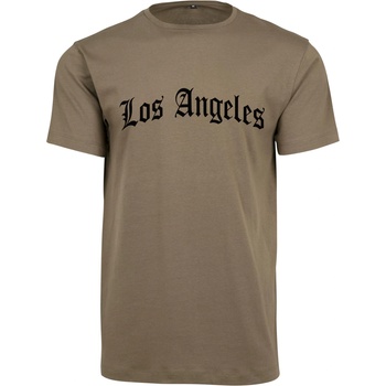 Mister Tee Тениска Los Angeles Wording Tee olive XXLUB-MT2505-00176 - Тъмносив, размер S