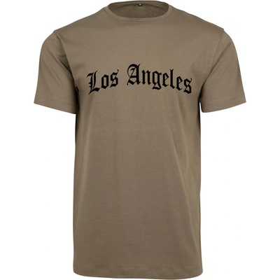Mister Tee Тениска Los Angeles Wording Tee olive XXLUB-MT2505-00176 - Тъмносив, размер S