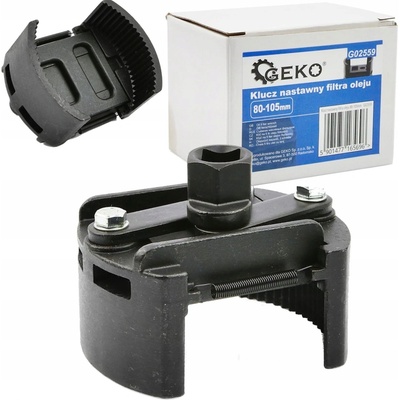 Geko Kľúč na olejové filtre nastaviteľný 1/2 80-105mm G02559