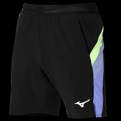 Mizuno pánske šortky Release 8 in Amplify Black/Techno Green