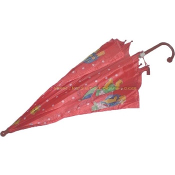 Детски Чадър със свирка червен