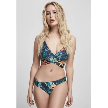 Urban Classics Draped Pattern bikini - Black (Black)