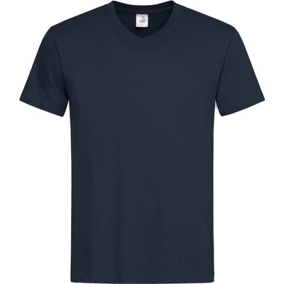 Stedman tričko Classic V-Neck Men výstřihem do V krátký rukáv modré Midnight