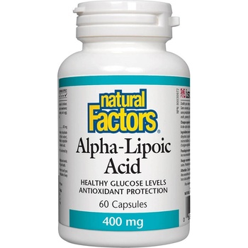 Natural Factors Alpha-Lipoic Acid, 400 mg, 60 капсули, Natural Factors