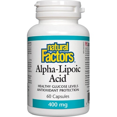 Natural Factors Alpha-Lipoic Acid, 400 mg, 60 капсули, Natural Factors