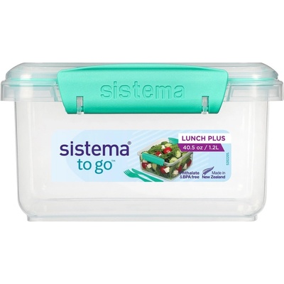 Sistema To Go Krabička na obed s príborom zelená 1,2 l
