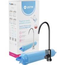 USTM filtrácia na vodu s čiernou batériou 1/4" Aqua Line Mineral+ black style
