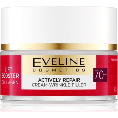 Eveline Cosmetics Lift Booster Collagen Хидратиращ и подхранващ крем за бръчки 70+ 50ml