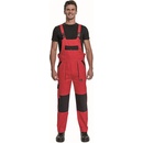 Cerva MAX NEO Pracovné nohavice s trakmi červeno čierne