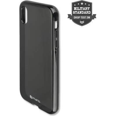 4smarts Противоударен Силиконов Калъф за iPhone XS/X All, 4Smarts Airy-Shield Case, Черен (4S469941)