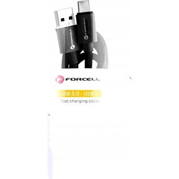 Forcell C398 USB > USB-C, 3A, 1m, černý