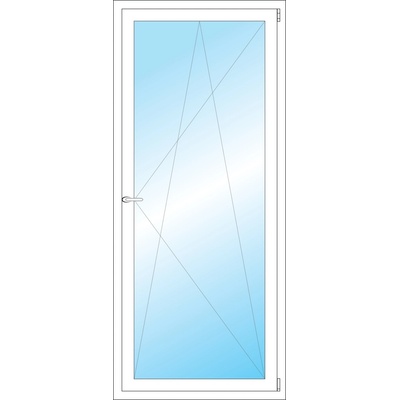 Okna Hned Plastové okno 800 x 1850 mm bílé otevíravé a sklopné pravé