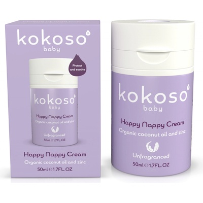Kokoso Baby Happy Nappy Cream detský ochranný krém na zapareniny bez parfumácie 50 ml