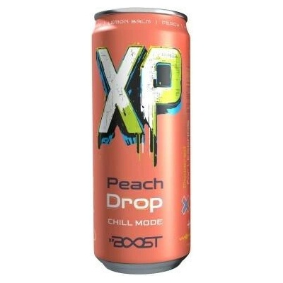 XP BOOST drink dětský bylinný nápoj Peach drop 330 ml