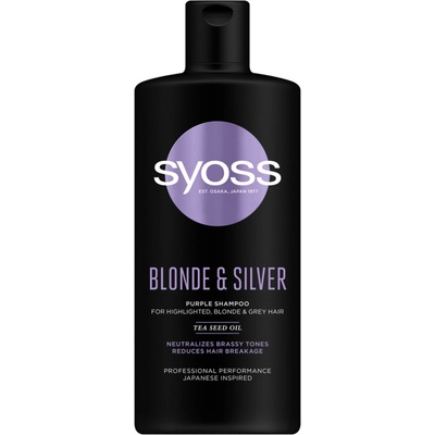 Syoss Purple Shampoo Blonde & Silver W Šampón 440 ml