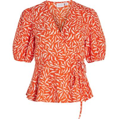 VILA Блуза 'Sille Aria' оранжево, размер 44