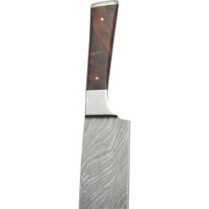 Chefsblade Кухненски нож - - кован - ръчна изработка - черен дамаск - cb 100018
