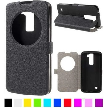 Image 1 of LG K8 Window Wallet Кожен Калъф и Протектор