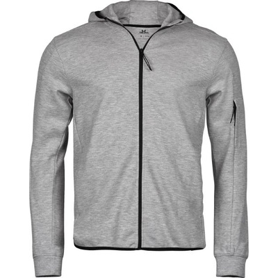 TEE JAYS tj5706 athletic / Мъжка блуза с цип - сиво-капризен размер s (18570661001)