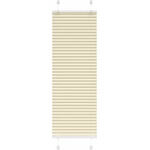 vidaXL Плисирана щора Cream 45x100 cm Ширина на плата 44, 4 cm (4015268)