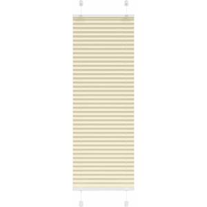 vidaXL Плисирана щора Cream 45x100 cm Ширина на плата 44, 4 cm (4015268)