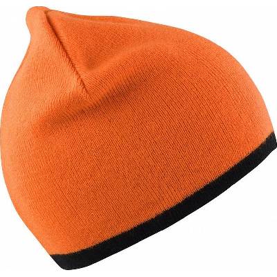Result Winter Essentials Pletená čiapka Bright Orange/Black