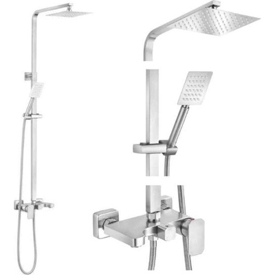 TOYA Душ колона за баня Steely инокс