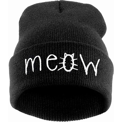 Blingstar čepice Beanie Meow black white