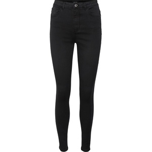 Vero Moda Дънки Vero Moda Women's High Rise Slim Fit Straight Leg Jeans - Black
