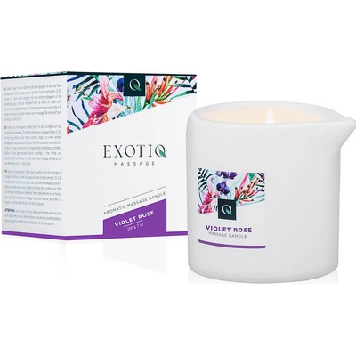 ExotiQ Massage Candle Violet Rose 200g