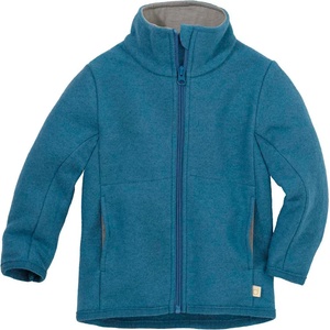 disana Детско вълнено яке disana Kids' Zip-Up Jacket Merino jacket - Taubenblau - размер 98/104 (EU) (703-5402-0413)