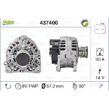 VALEO Alternátor 437400