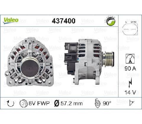 VALEO Alternátor 437400