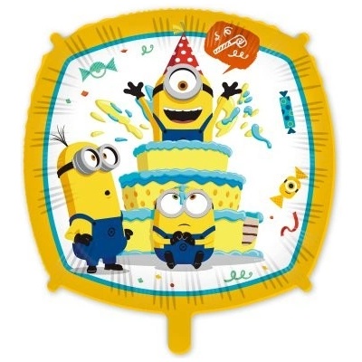 Procos Čtverec Mimoni 43cm fóliový balónek