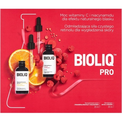 Bioliq Pro sada sérum s retinolem 20 ml + sérum s vit C 20 ml