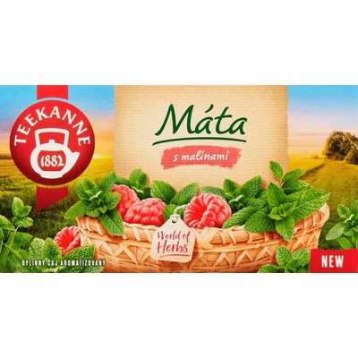 Teekanne World of Herbs Máta s malinami bylinný čaj aromatizovaný 20 x 1,5 g