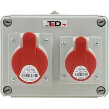 STAVEBNÍ ROZVADĚČ ELEKTRICKÝ 1 X 400V 32A/4P + 1 X 400V 16A/4P IP44