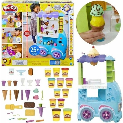 HASBRO Play-Doh Modelína Sada Velký Pojízdný Zmrzlinový Stánek F1039
